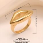 Stylish Style 3D Lip Stainless Steel Women's Ring丨G005467 - Image 2