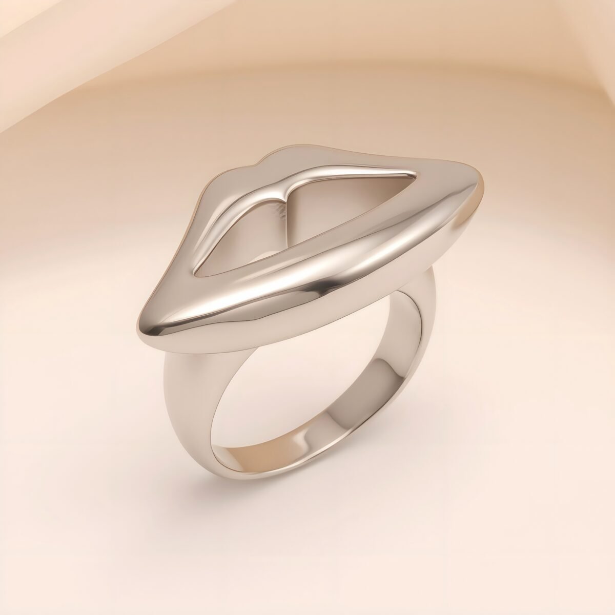 Stylish Style 3D Lip Stainless Steel Women's Ring丨G005467 - Image 4