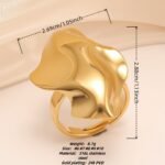 Artistic Style Wavy Stainless Steel Women's Ring丨G005540 - Image 2