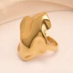 Artistic Style Wavy Stainless Steel Women's Ring丨G005540 - Image 5