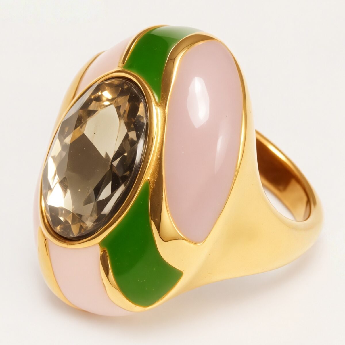 Classic Metal Enamel Gem - Set Ring - Trendy and Gorgeous Unisex Accessory | G004462JHU - Image 13