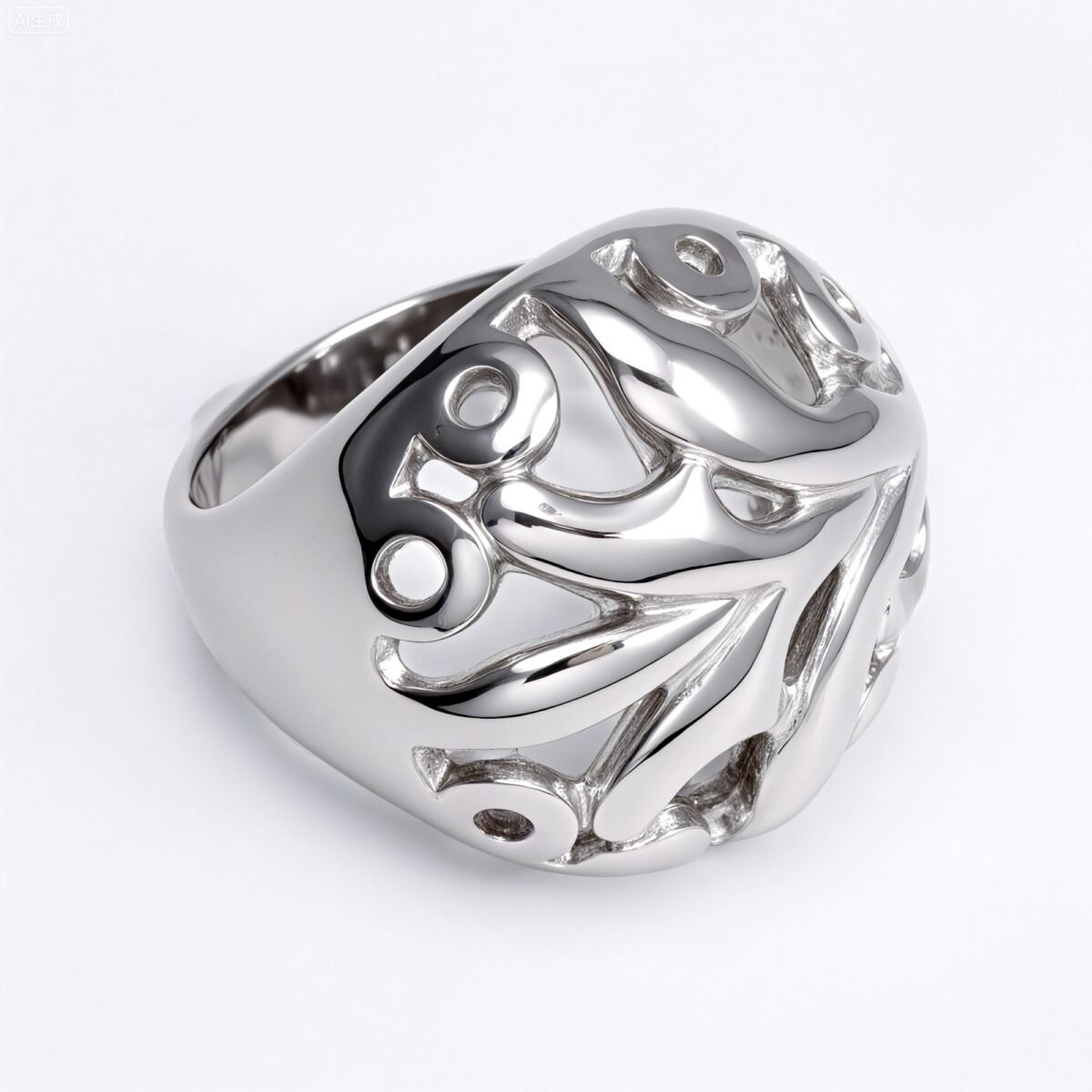 Metal Artistic Hollow - Out Ring - Trendy and Elegant Unisex Accessory | ML061 - Image 7