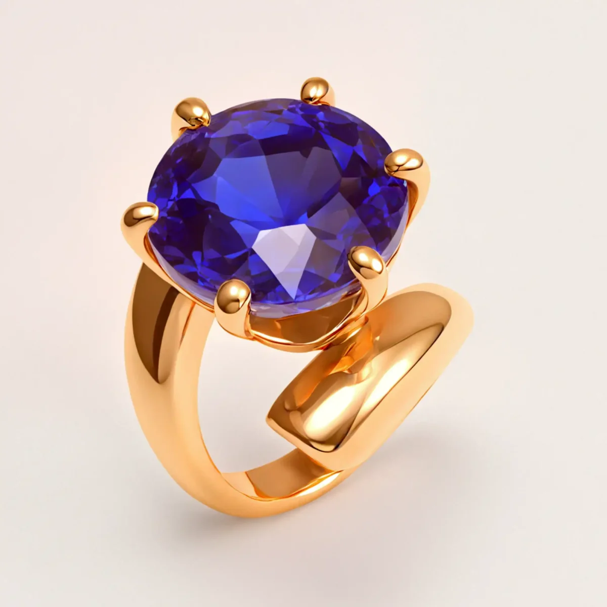 Luxury Style Colored Crystal Stainless Steel Women's Ring丨XHBL-1-HO - Image 4