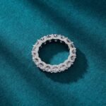 Oval Cubic Zirconia Love Ring | 5mm Stackable Rings for Women - Image 2