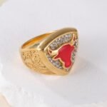 NBA Championship Ring Retro Shining Bull Head Stainless Steel Men's Ring丨K0225J - Image 3
