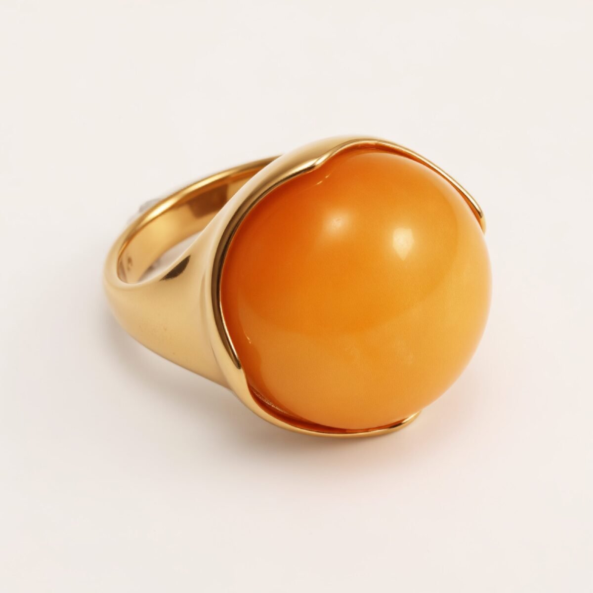 Multi - colored Gemstone Gold Ball Ring, Fashionable and Unique Women's Ring | BL87JS - Image 7