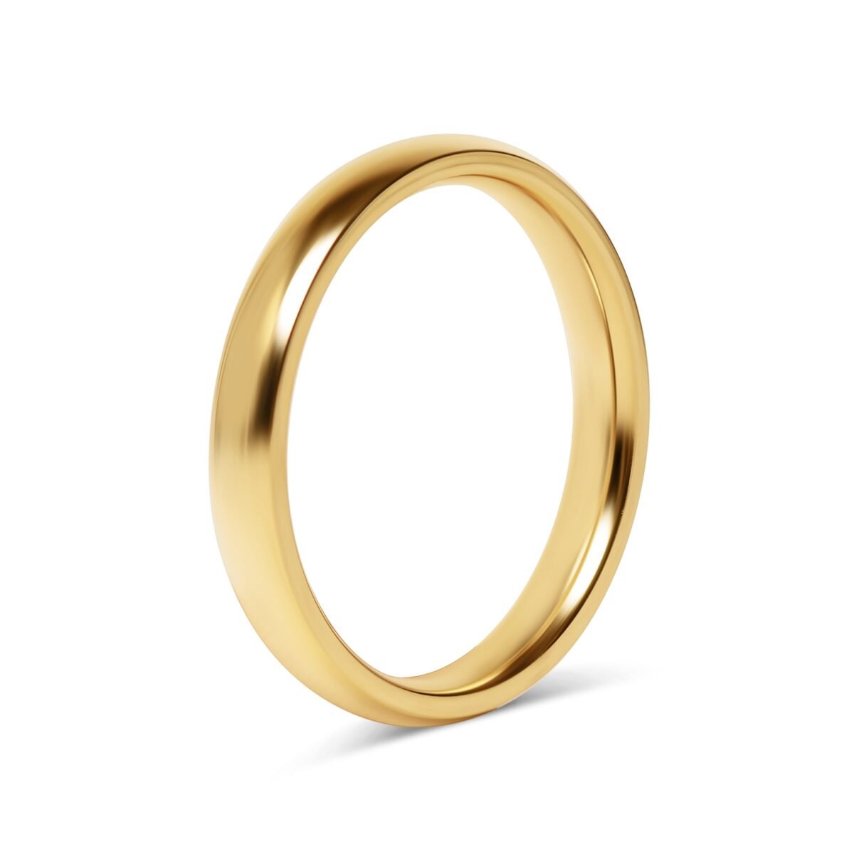 24K Gold PVD Stainless Steel Simple Ring - Image 5