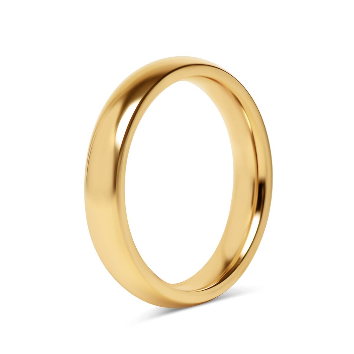 24K Gold PVD Stainless Steel Simple Ring - Image 6