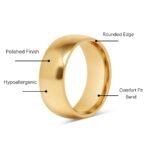 24K Gold PVD Stainless Steel Simple Ring - Image 2