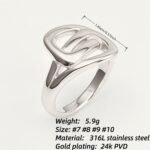 Metallic Texture Interlaced Knot Ring - Trendy and Versatile Unisex Accessory | G002472 - Image 6