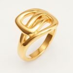 Metallic Texture Interlaced Knot Ring - Trendy and Versatile Unisex Accessory | G002472 - Image 2