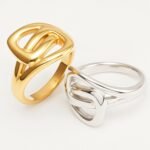 Metallic Texture Interlaced Knot Ring - Trendy and Versatile Unisex Accessory | G002472