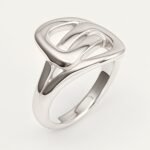 Metallic Texture Interlaced Knot Ring - Trendy and Versatile Unisex Accessory | G002472 - Image 4