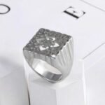 Women's Luxury Gold Wide Floral Ring | G003992 - Image 3