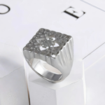 Women's Luxury Gold Wide Floral Ring | G003992 - Image 5