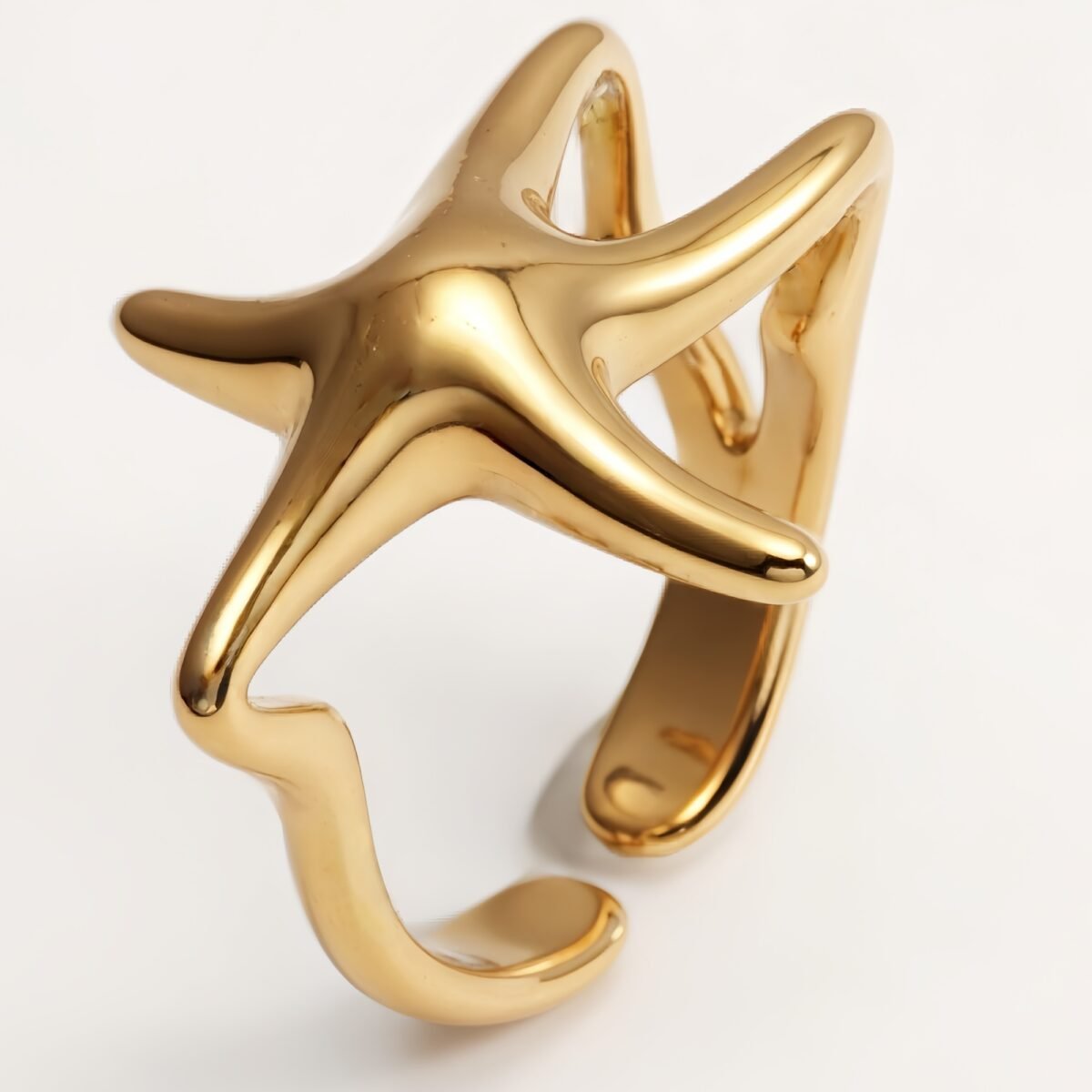 Metal Starfish Open Ring - Stylish Ocean - Inspired Jewelry | G004131 - Image 3