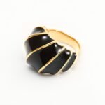 Shell - Shaped Enamel Ring, Fashionable & Versatile Band  | G004483 - Image 11