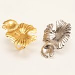 Metal Petal Ring, Women's Fashion Statement Jewelry  | G005415