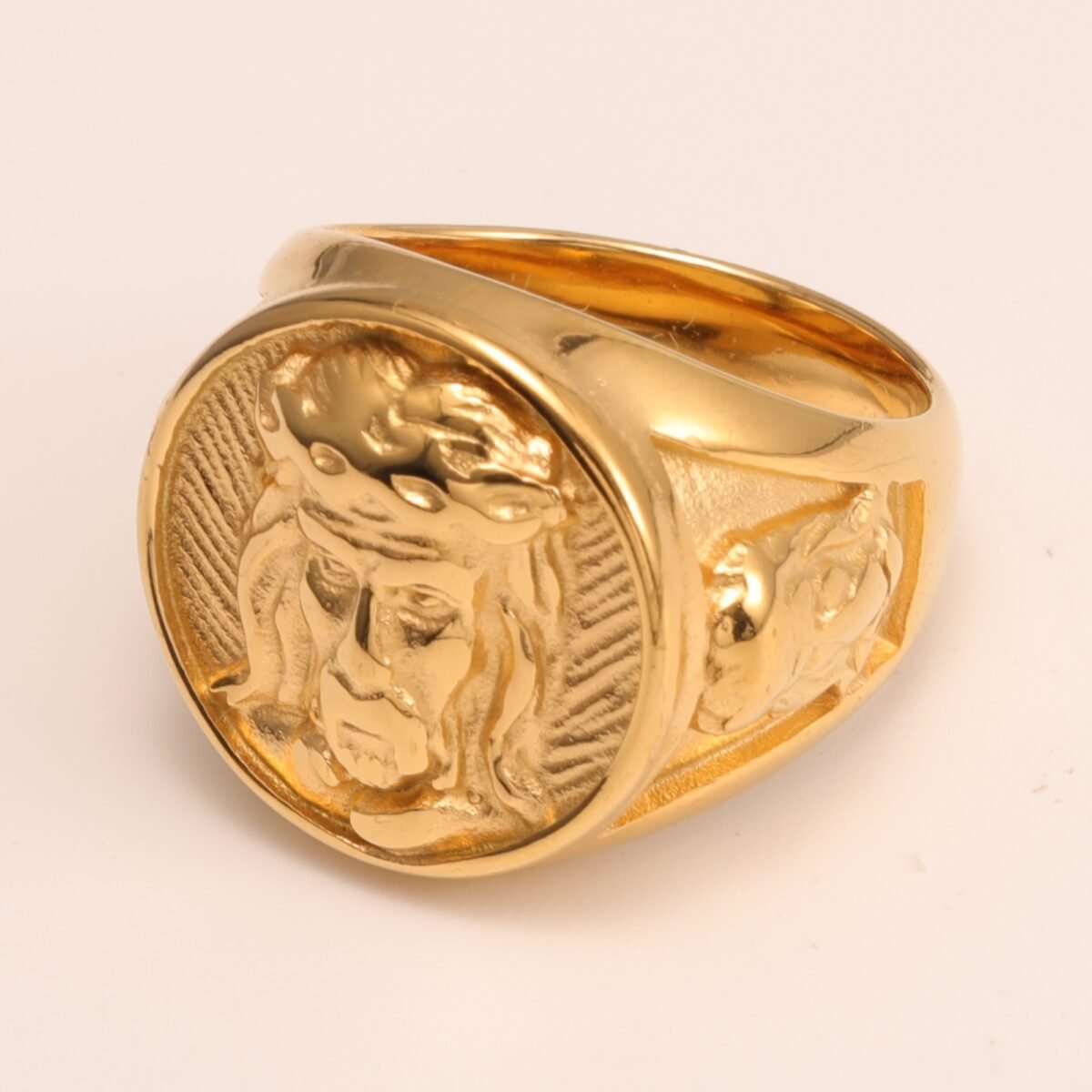 Vintage Portrait - Engraved Rings, Gold & Silver Unisex Statement Jewelry | G00620 - Image 4
