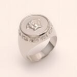 Geometric - decorated Lion - head Stainless Steel Ring - Personalized Jewelry for Men | G00886 - Image 5