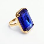 Luxurious Gold - Plated Colorful Gem Rings - Multiple Colors Available Trendy Bands | k002810J - Image 5