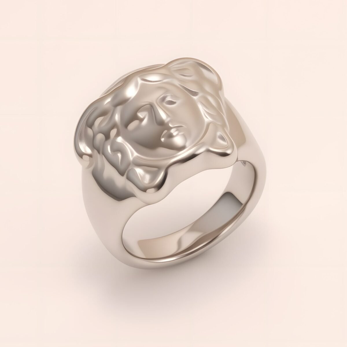 Majestic Lion - head Stainless Steel Ring - Trendy Accessory for Men | KHADZ-31GB - Image 5