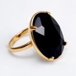 Gold - Inlaid Multicolored Oval Gemstone Ring - Stylish and Personalized Jewelry | N001646JLV - Image 13