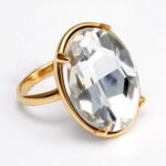 Gold - Inlaid Multicolored Oval Gemstone Ring - Stylish and Personalized Jewelry | N001646JLV - Image 9