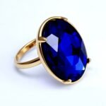 Gold - Inlaid Multicolored Oval Gemstone Ring - Stylish and Personalized Jewelry | N001646JLV - Image 19
