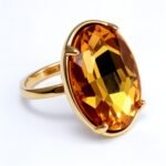Gold - Inlaid Multicolored Oval Gemstone Ring - Stylish and Personalized Jewelry | N001646JLV - Image 15