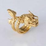 Bold Dragon Design Ring Men's Stainless Steel Ring | DZ1016 - Image 2