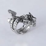 Bold Dragon Design Ring Men's Stainless Steel Ring | DZ1016 - Image 4