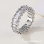 Women's stainless steel ring with colored zircon | G005626 - Image 12