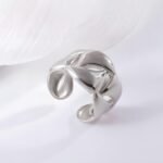 Delicate Hollow Design Stainless Steel Ring for Women | G00133 - Image 5