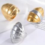 Delicate Layered Design Stainless Steel Ring for Women | G001191
