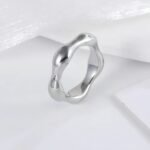 Delicate Stainless Steel Streamline Ring for Women | G00645 - Image 4