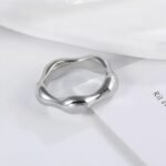 Delicate Stainless Steel Streamline Ring for Women | G00645 - Image 5