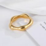 Delicate Stainless Steel Streamline Ring for Women | G00645 - Image 3