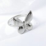 Elegant Stainless Steel Ring with Butterfly Shape for Women | G004046 - Image 6