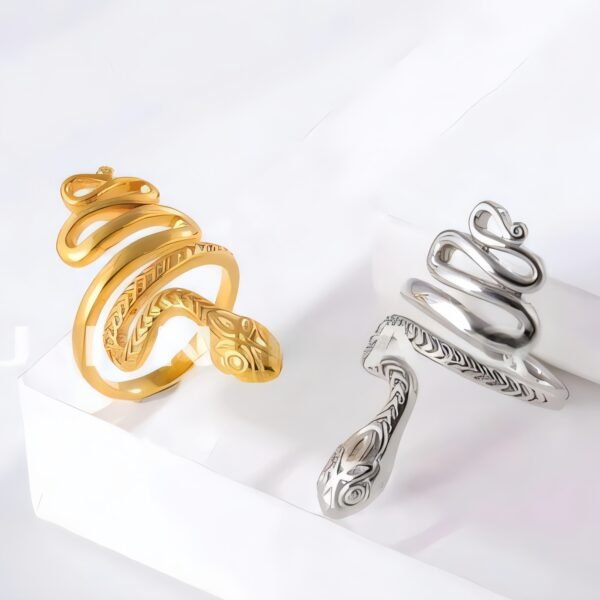 Gothic Snake Ring Stainless Steel Unique Fashion Ring for Women | G00516