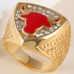 NBA Championship Ring Retro Shining Bull Head Stainless Steel Men's Ring丨K0225J