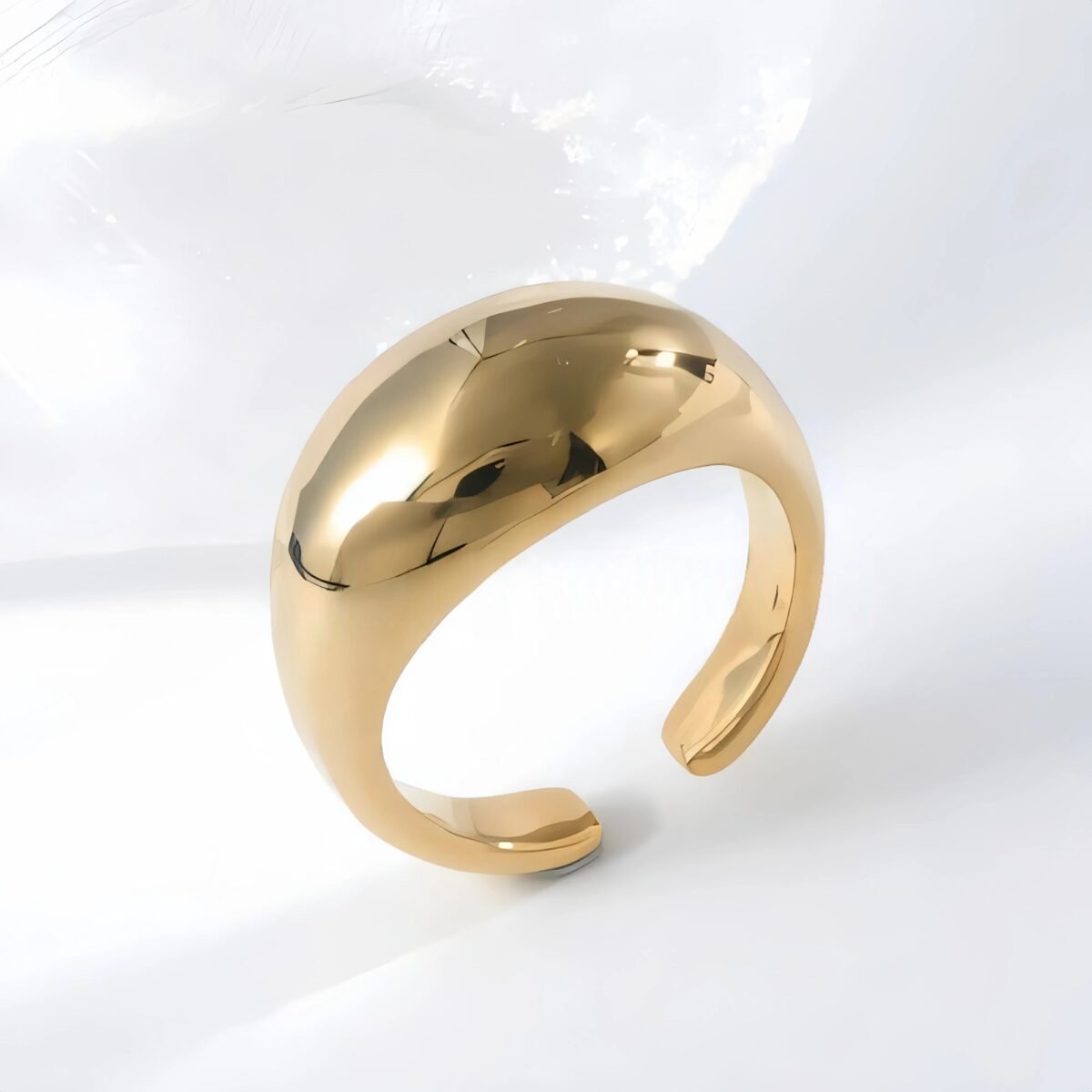 Metallic Gloss Smooth Stainless Steel Ring Women's Delicate Band | G00714 - Image 2