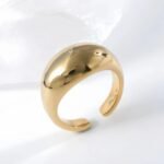 Metallic Gloss Smooth Stainless Steel Ring Women's Delicate Band | G00714 - Image 2