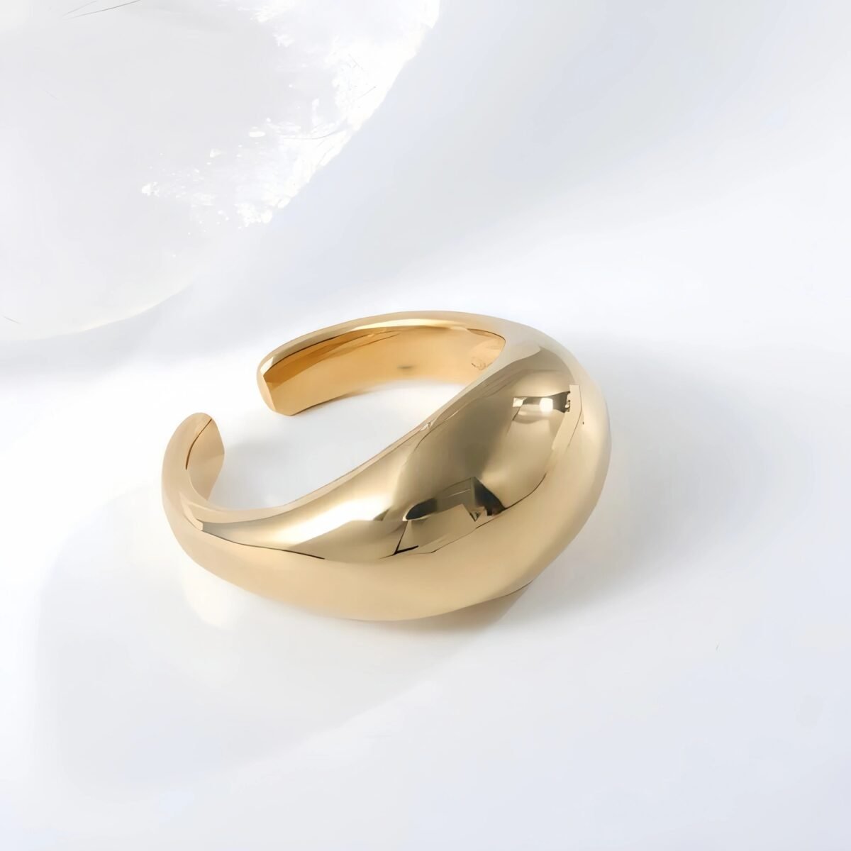 Metallic Gloss Smooth Stainless Steel Ring Women's Delicate Band | G00714 - Image 3