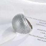 Minimalist Beaded Metal Ring Fashion Luxury Design for Women | G00330 - Image 5