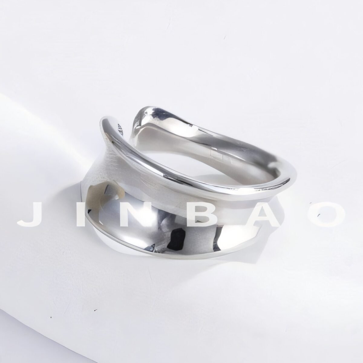 Minimalist Stainless Steel Open Loop Ring Classic Fashion for Women | G004492 - Image 7