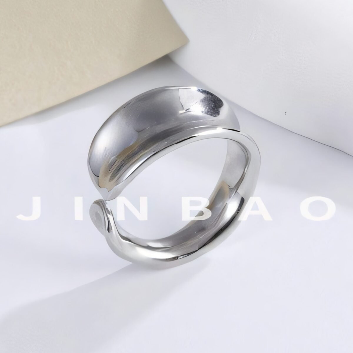 Minimalist Stainless Steel Open Loop Ring Classic Fashion for Women | G004492 - Image 6