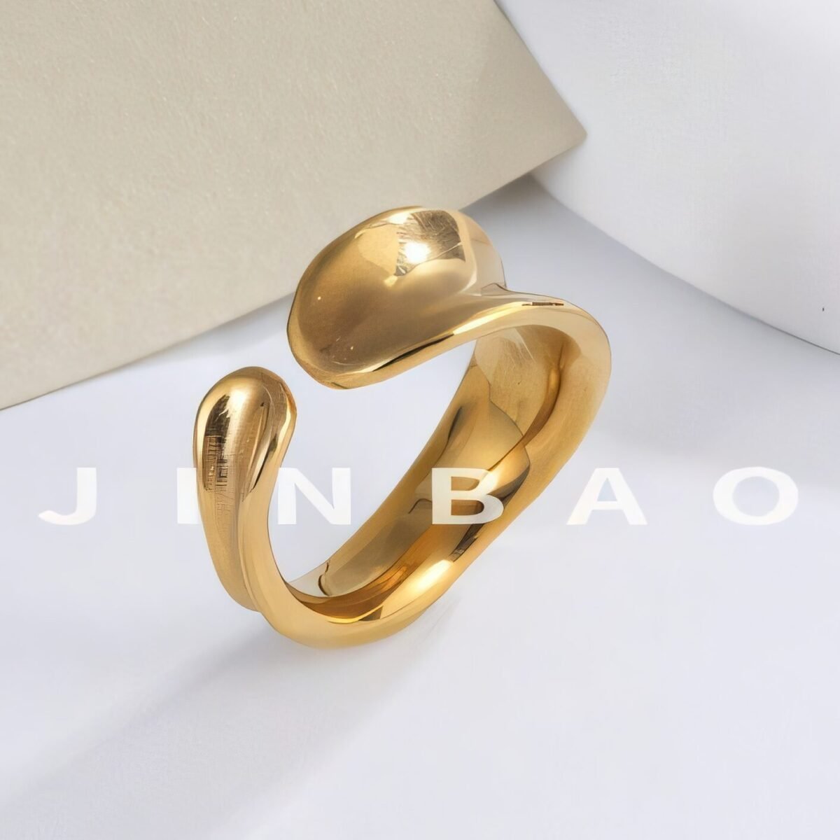 Minimalist Stainless Steel Open Loop Ring Classic Fashion for Women | G004492 - Image 4