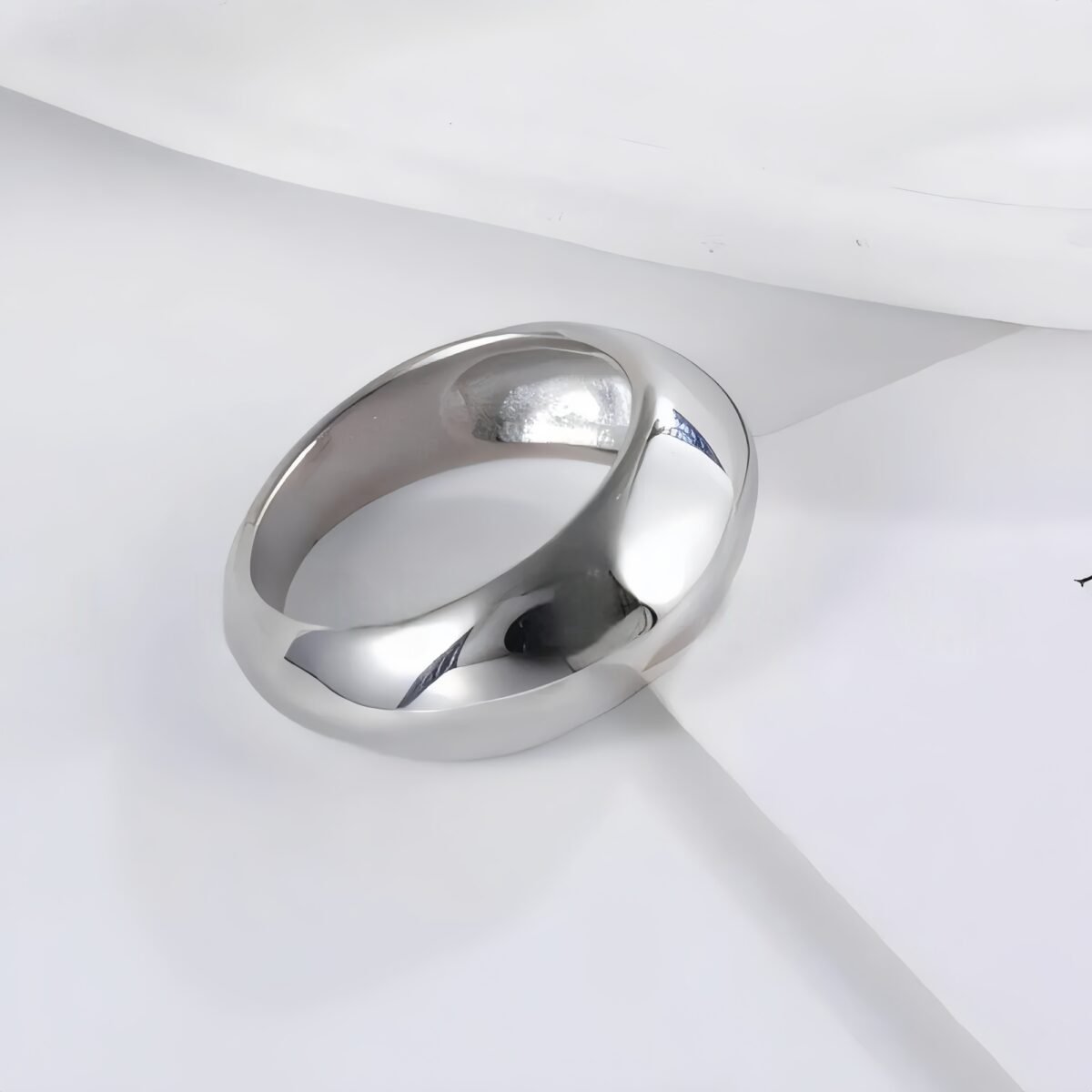 Minimalist Stainless Steel Round Ring Golden and Silver Styles Unisex | N00102 - Image 5