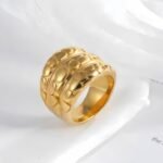 Modern Layered Texture Design Ring Simple and Fashionable for Women | ML0105 - Image 2